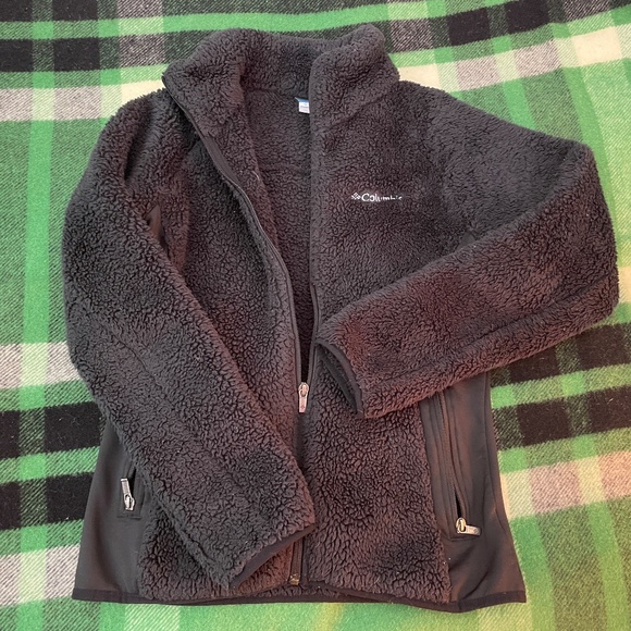 Super Plush and Soft Champion Deep Pile Fleece Jacket Black Women's Medium - Picture 4 of 4